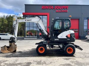 Bobcat E 57 W / Engcon+pihdit,Rasvari,3 Kauhaa