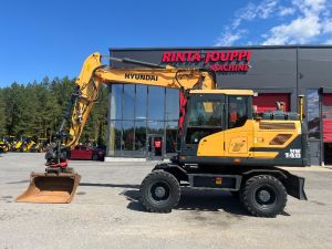 Hyundai HW 140 / Pyörittäjä, Rasvari, Lämmitin, kauha