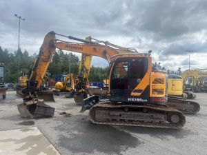 Hyundai HX 145 LCR / Engcon, 2 kauhaa, Rasvari, Telakaivukoneet