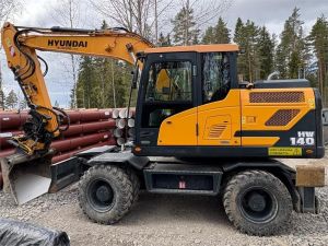HYUNDAI HW 140 + Leica 3D, Колесные экскаваторы
