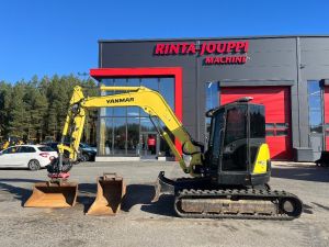 YANMAR Vio 75 / Pyörittäjä, 2 kauhaa