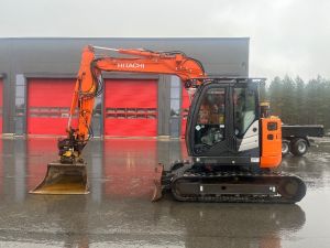 Hitachi ZX 85 / Engcon, Kauha, Rasvari, Midikaivukoneet 7t - 12t