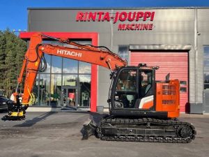 HITACHI ZX 135 / Engcon+Pihdit, Rasvari,HIENO KONE