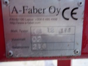 A-Faber KM 12 J14, Peltoviljelykoneet