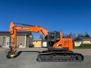 DOOSAN DX235LCR-5 + RASVARI + LÄMMITIN + MARTTIININ PYÖRITINADAPTERI + LEICA 3D