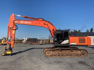 HITACHI ZAXIS300LC-6 + RASVARI + LÄMMITIN + MARTTIININ KALLISTUVA NTP30 + PYÖRITTÄJÄ , Bandburna grävmaskiner