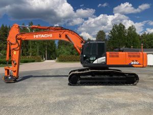 HITACHI ZAXIS350LC-6 + 700MM TELAT + RASVARI + LÄMMITIN + NOVATRON 3D + S80, Crawler excavators