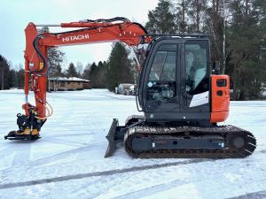 HITACHI ZAXIS85US-6 + RASVARI + 600MM TELAT + PROBO ENGCON EC209 PIHDILLÄ + ILMASTOINTI 