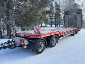 HUMBAUR 4-AKSELINEN + 9,8M POKATTU KANSI + ILMAJOUSET + LEVIKKEET + JOUSI RAMPIT, Special transport