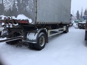 H&W TÄYSPERÄVAUNU TP - konttilukoilla BDF , Konttiperävaunu, Containrar