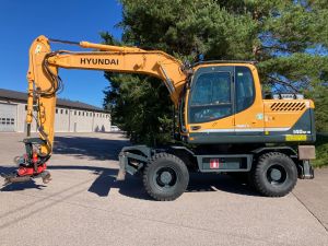 Hyundai R140W-9 + RASVARI + LÄMMITIN + PROBO INDEXATOR PIHDILLÄ + SIISTI, Pyöräkaivukoneet