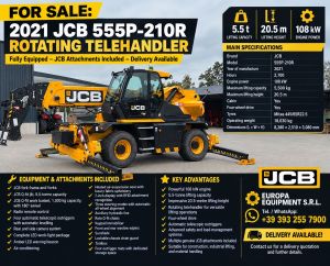 JCB 555-210 R, Telescopic handlers