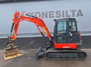 KUBOTA KX060-5 PYÖRITTÄJÄ, RASVARI YM., Minigrävare < 7t