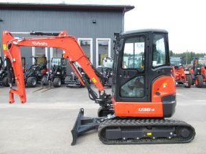 KUBOTA U36-4 UUSI, TAKUU 24KK, Mini-excavators < 7t