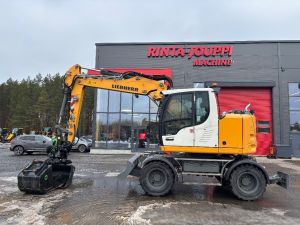 Liebherr 913 compact / Pyörittäjä, 3 Kauhaa, Rasvari