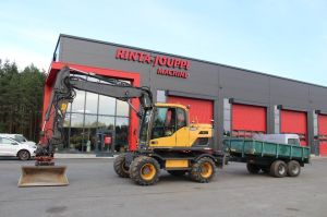 VOLVO EW 140 D / Pyörittäjä, Kärry, Rasvari, Ym!, Hjulburna grävmaskiner