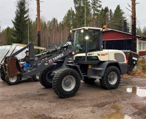 Terex TL100, Siipilumikauha, Hiekoitin, Webasto