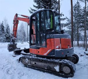 Hitachi ZX50U-2 CLR + SMP + 3 kauhaa, Minikaivukoneet < 7t