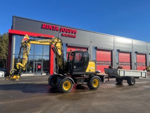 YANMAR B 110 W / Engcon, Kärry, 6-työlaitetta