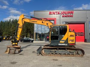 HYUNDAI HX 145 LCR / Engcon, 2 kauhaa, Rasvari