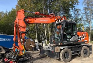 Hitachi ZX170W-6 + Peräkärry 2-akselinen