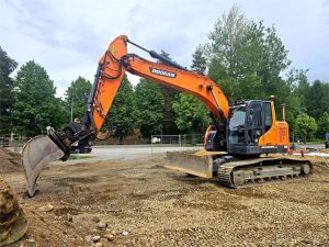 Doosan DX235LCR, Novatron, Engcon, 3 kauhaa
