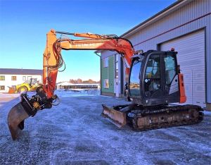 HITACHI ZX85US, Engcon, luiskakauha, rasvari, Midi excavators 7t - 12t