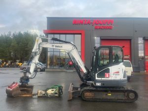 Bobcat E 62 / Pyörittäjä, 3 kauhaa, Vasara, Rasvari, Minikaivukoneet < 7t