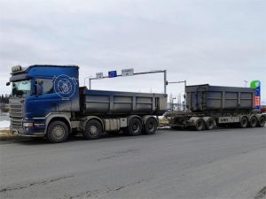SCANIA R730 + Kaupe 5 aks KHT-kasetti, 2-двуосный
