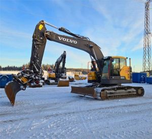 VOLVO ECR235EL, Engcon, Novatron 3D, rasvari, Bandburna grävmaskiner