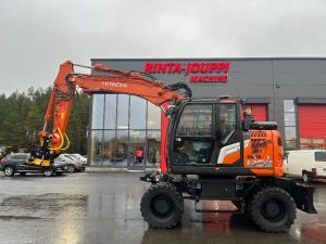 HITACHI ZX 135 W-7 / Engcon, Rasvari, ym. Ex-Demo, Wheeled excavators