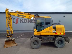 KOMATSU MYYTY! SOLD!  PW140-7 PYÖRITTÄJÄLLÄ, Hjulburna grävmaskiner