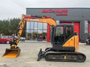 CASE CX 85 D SR / Engcon, 3 kauhaa, Rasvari, Midigrävmaskiner 7t - 12t