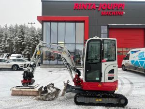 TAKEUCHI TB 325 R / Pyörittäjä, Pihdit, 2 kauhaa, Minigrävare < 7t