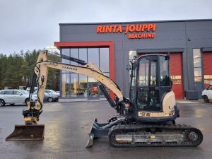 YANMAR Vio 57-U / Engcon, kauha, Rasvari,, Minigrävare < 7t