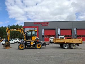 JCB 110 W Hydradig / Kärry,Engcon,Rasvari,Kauhat, Hjulburna grävmaskiner