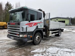 SCANIA G94 260hv, 4x2, HIAB- nosturilla ja avolava alumii, 2-axle