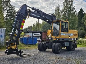 VOLVO EW200, Engcon, Kauha, Hjulburna grävmaskiner