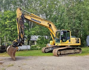 Komatsu PC210LC-3, 3 kauhaa, Rotoset, rasvari
