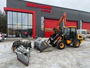 JCB 407 / Huippu varusteet, 35km/h, Rasvari, Hjullastare