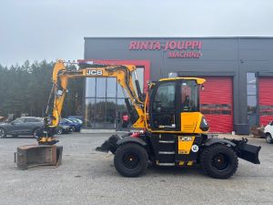 JCB 110 W / Engcon, 2 kauhaa, Rasvari, Hyvät renkaat