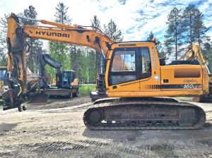 Hyundai R160LC-7 PYÖRITTÄJÄLLÄ
