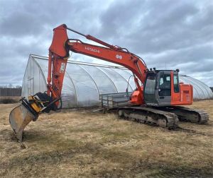 Hitachi ZX225USR, Engcon, Webasto