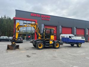 JCB 110 Hydradig / Engcon, Kärry, 2 kauhaa, ym!, Hjulburna grävmaskiner