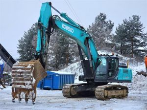 Kobelco SK350LC, Novatron, Eberspächer, kauha
