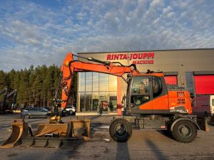 Doosan DX 165 W-5 / 3D, Engcon, Rasvari, 6 Lisälaitetta, Pyöräkaivukoneet