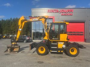 JCB 110 Hydradig / Engcon, 2 kauhaa,, Hjulburna grävmaskiner