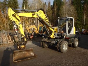 Wacker Neuson EW 100 Engcon, Pyöräkaivukoneet