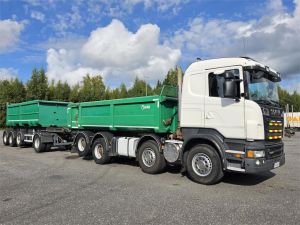 SCANIA R620 8X4, Jyki 4-aks. Automaattikasetti, 2-axlig