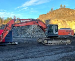 HITACHI ZX350LCN-3, Rasvari, Lämmitin, Luiskakauha, Bandburna grävmaskiner
